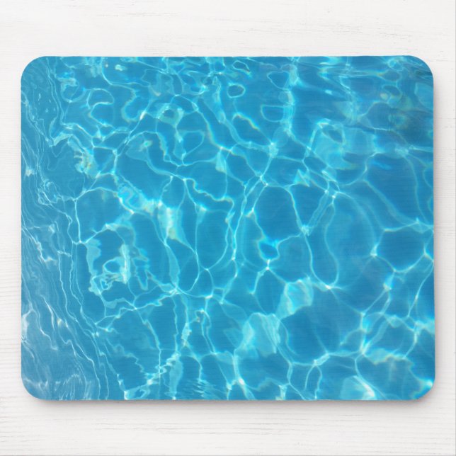 Mousepad Água da Piscina Azul Céu Cristalino (Frente)