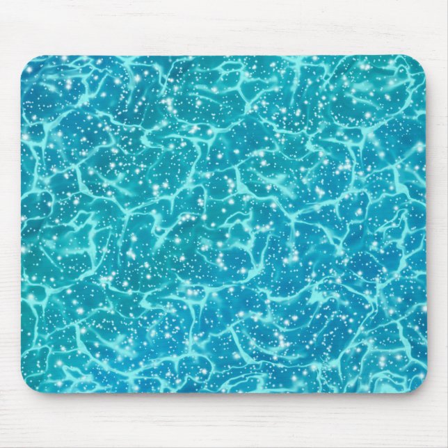 Mousepad Água do mar azul com faíscas (Frente)