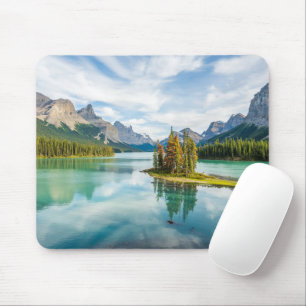 Mousepad Água Lago Maligne, Parque Nacional de Jasper, Ca
