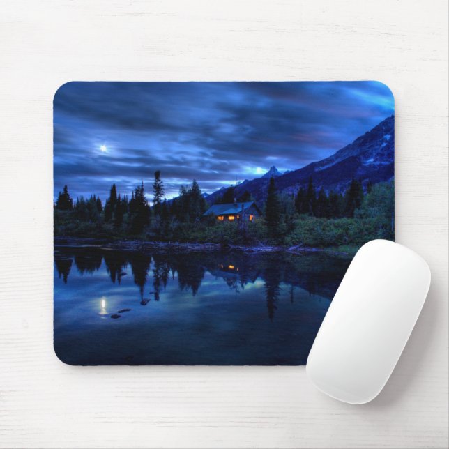 Mousepad Água | Parque Nacional Jenny Lake Grand Teton (Com mouse)