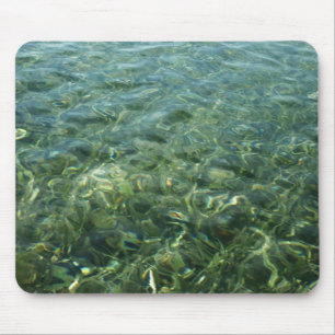 Mousepad Água sobre Grama Marinha I Natureza Caribenha