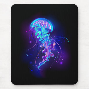 Mousepad Água-viva brilhante a cores