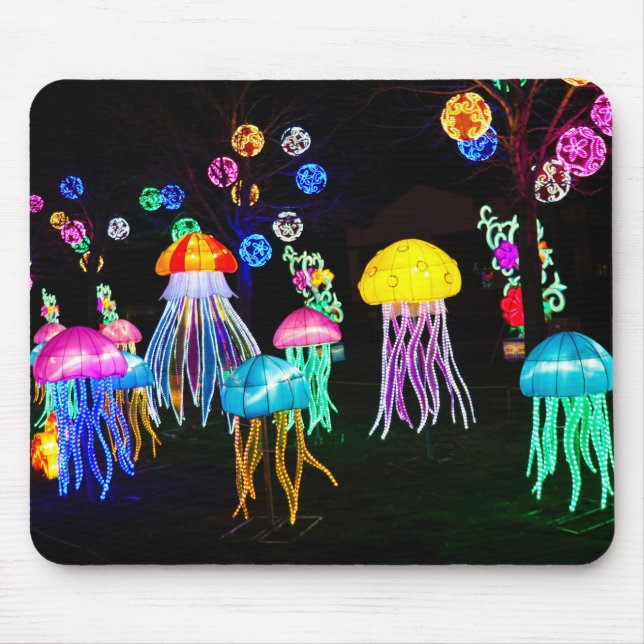 Mousepad Água-viva de Luzes  (Frente)