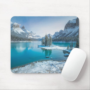 Mousepad Água Winter Jasper National Park, Canadá