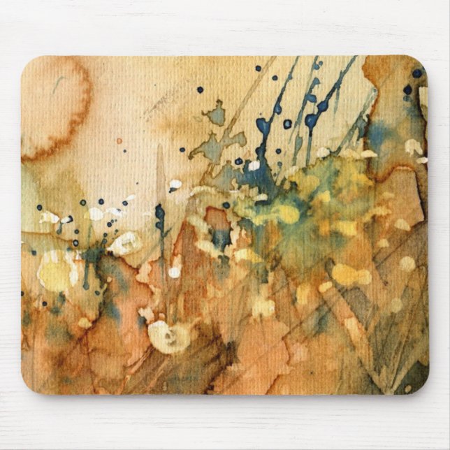Mousepad Aguarela abstrata e fundo velho (Frente)