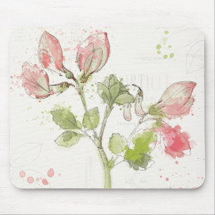 Mousepad Aguarela da ervilha doce
