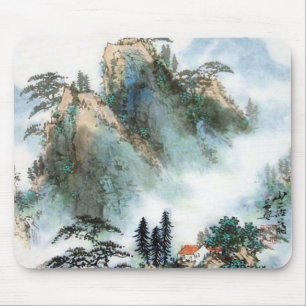 Mousepad Aguarela japonesa da montanha