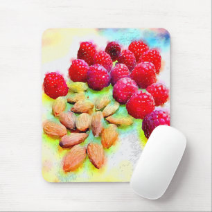 Mousepad Aguarela saudável do petisco das framboesas e das