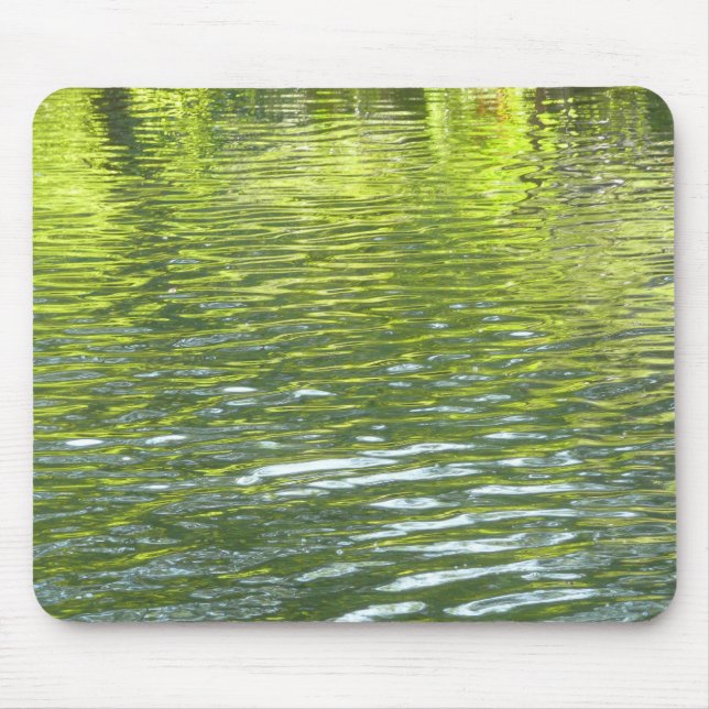 Mousepad Águas de Oak Creek Amarelo e Verde Foto (Frente)