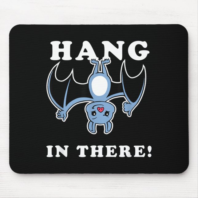 Mousepad Aguente aí Morcego - Piada Divertida de Morcego de (Frente)