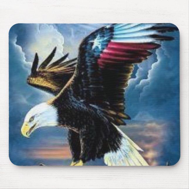 Mousepad águia 22, NUNCA PARA GET O CUSTO de NOSSA (Frente)