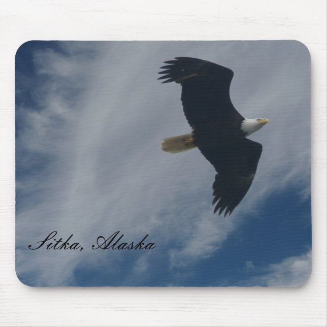 Mousepad Águia americana americana em Sitka, Alaska (Frente)