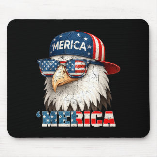 Mousepad Águia Americana Bandeira Americana Patriótica 4 de