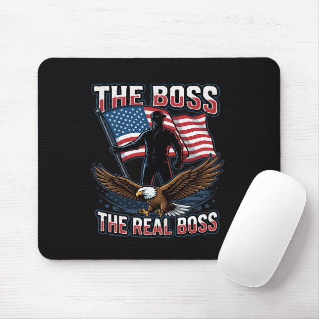 Mousepad Águia Americana Patriótica Design O Verdadeiro Che (Com mouse)