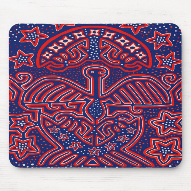 Mousepad Águia Democrata Patriota dos EUA (Frente)