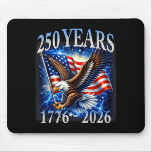 Mousepad Águia e Bandeira 250 Anos 1776-2026 250º Aniversár