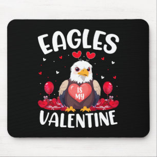 Mousepad Águia é meu amor de São Valentim Corações Águia Pá