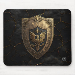 Mousepad Águia Imperial Dourada Antiga para Jogos 