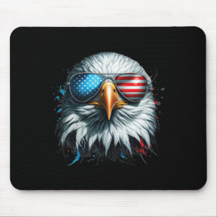 Mousepad Águia Ld Cool Óculos de Sol Patrióticos Americanos
