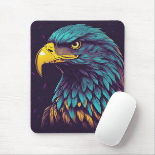 Mousepad Águia Majestosa em cores vibrantes