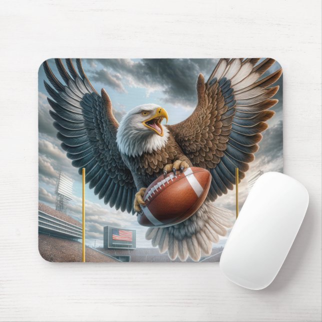 Mousepad Águia Marcando um Retoque (Com mouse)
