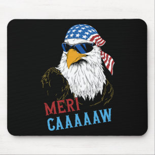 Mousepad Águia Mullet Mericaaaaaw 4 De Julho Bandeira Ameri