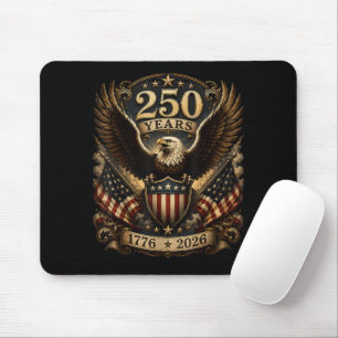 Mousepad Águia Patriótica Americana 1776 2026 250º 4 de Jul