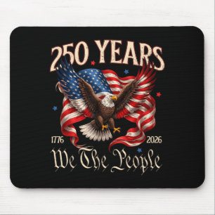 Mousepad Águia Patriótica dos EUA Aniversário de 250 4º de