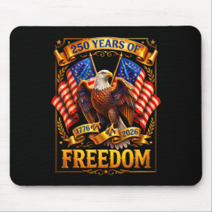 Mousepad Águia Patriótica E Bandeira 250 Anos 1776-2026 4º