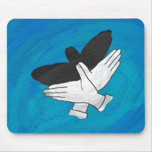 Mousepad Águia Sombra em Azul