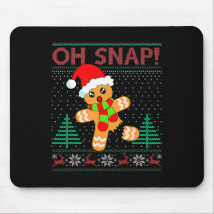 Mousepad Ah, Pão de Gingerpão Feliz Natal Pajam