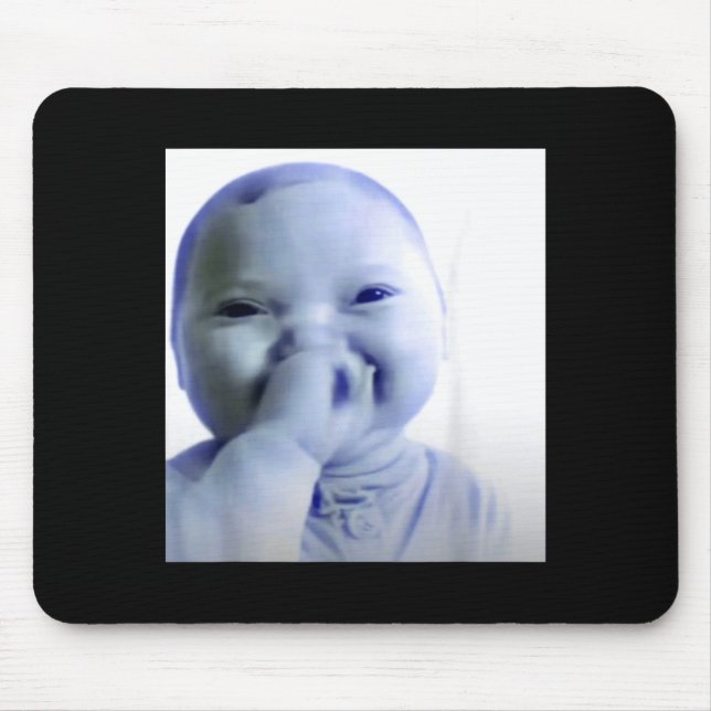 Mousepad Ai Baby Meme Funny Laughing Baby Baby Meme Brainro (Frente)