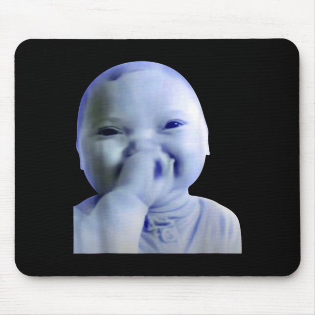 Mousepad Ai Baby You Swear Meme Funny Laughing Baby Meme Br (Frente)