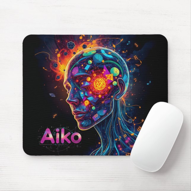 Mousepad AiKo Grunge Gráfico #4 (Com mouse)