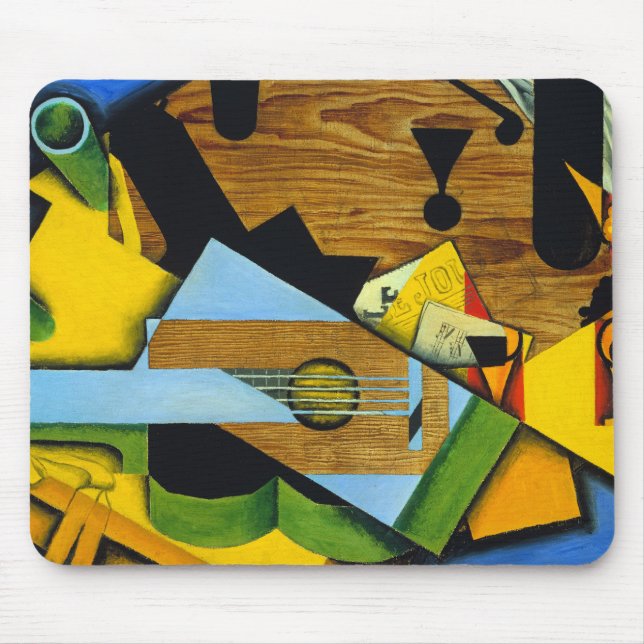 Mousepad Ainda com uma guitarra de Juan Gris (Frente)