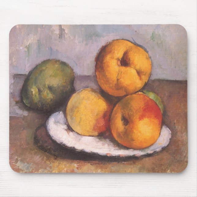 Mousepad "Ainda é a vida", "Maçãs", "Peras" de Paul Cezanne (Frente)