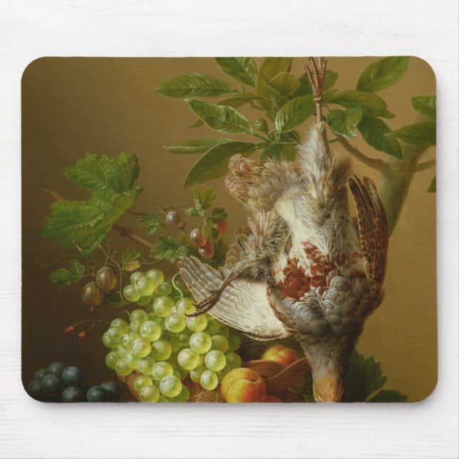 Mousepad Ainda vida com fruta e uma perdiz inoperante (Frente)