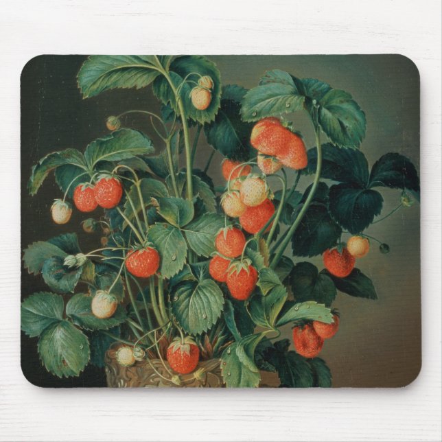 Mousepad Ainda vida com morangos (Frente)