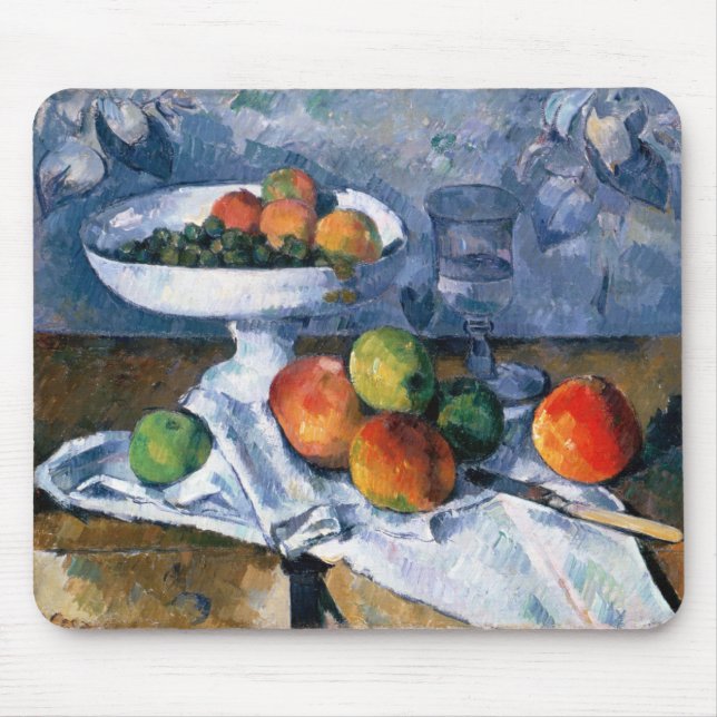 Mousepad Ainda vida com prato de fruta (Frente)