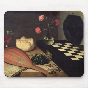 Mousepad Ainda vida com tabuleiro de xadrez, 1630