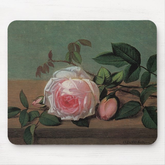 Mousepad Ainda vida das flores em uma borda (Frente)