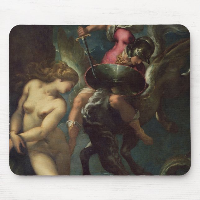 Mousepad Ainda vida dos peixes, c.1670-80 (óleo em canvas) (Frente)