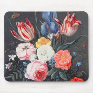 Mousepad Ainda vida T32511 das flores em um vaso, 1661