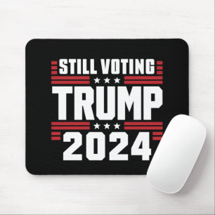 Mousepad Ainda votando Trump 2024 Bandeira Patriótica Ameri