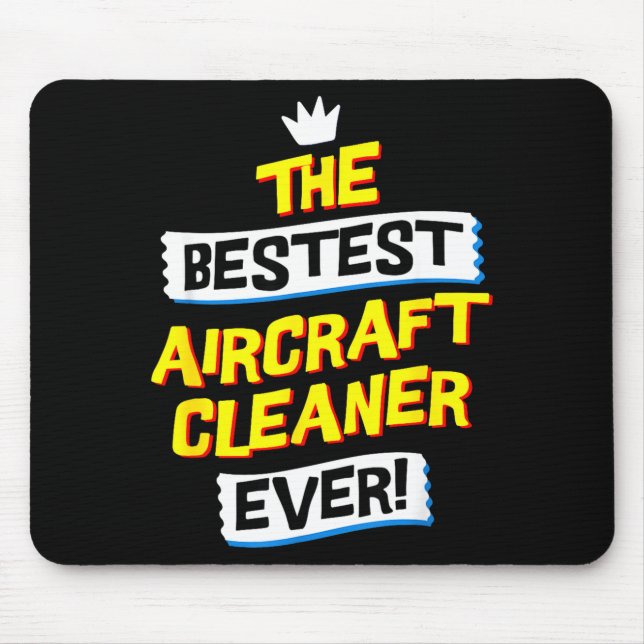 Mousepad Aircraft Cleaner, Funny Job Occupation  (Frente)