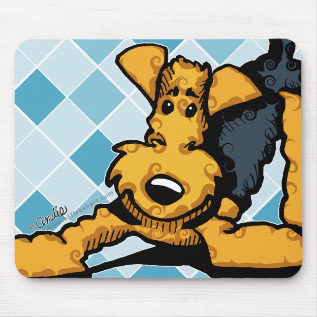 Mousepad Airedale no Play (Frente)