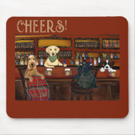 MOUSEPAD AIREDALE TERRIER  & AMIGOS      
