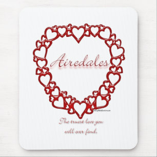 Mousepad Airedale Terrier True Love