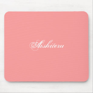 Mousepad Aishiteru no mouse rosa