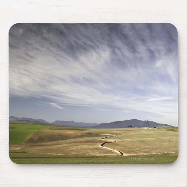 Mousepad Ajardine com campos de trigo, Grabouw, ocidental (Frente)